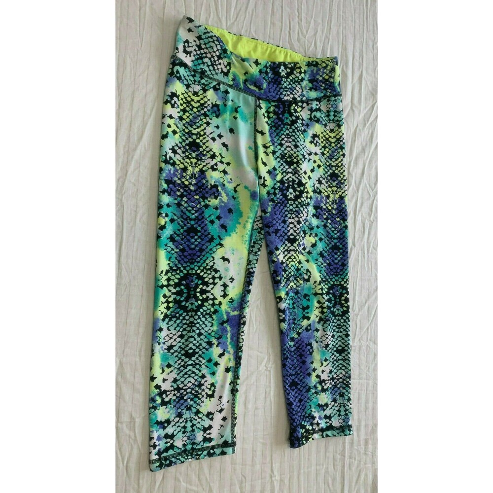 LIE LOVE DREAM WOMENS PULL ON YOGA ATHLETIC CAPRIS PANTS SIZE M